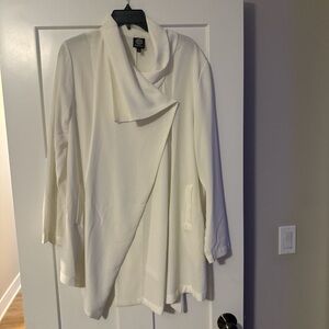 White Draped Jacket